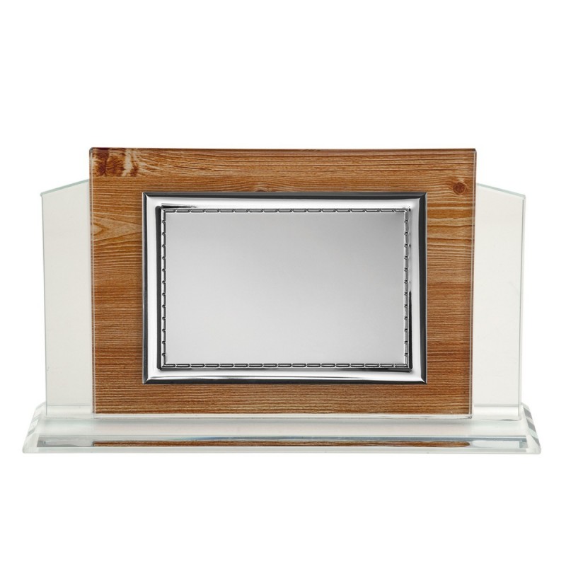 PLACA CRISTAL 25X20X6 +PLACA ALUMINIO 15X20