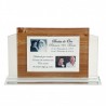 PLACA CRISTAL 25X20X6 + PLACA ALUMINIIO 15X20