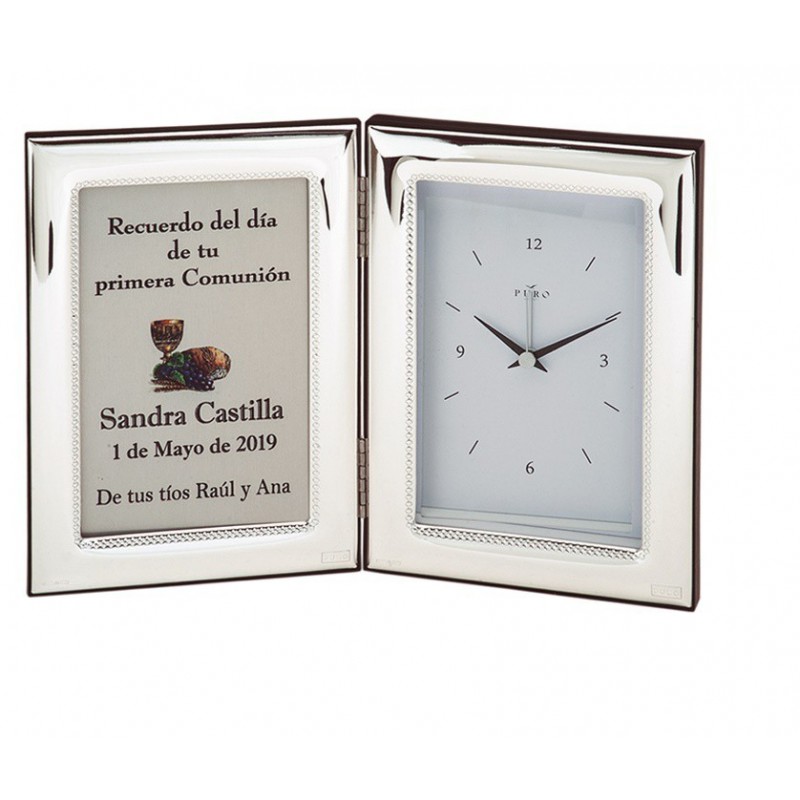 PLACA ALUMINIO 9X13 + RELOJ