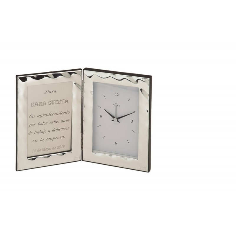 PLACA BILAMINADA + RELOJ 9X13