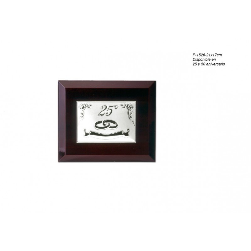 PLACA 25 ANIVERSARIO 21X17