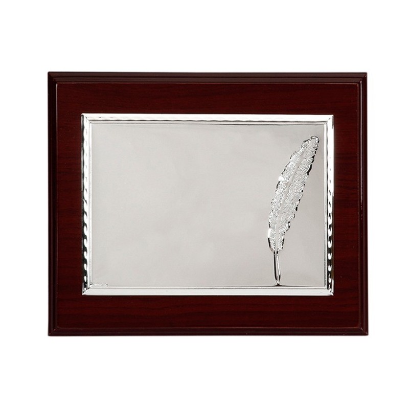 **PLACA 23X19 BILAMINADA 16X12PLUMA