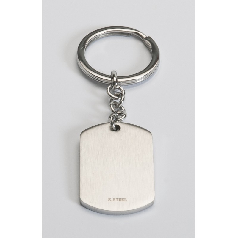 LLAVERO RECTANGULAR ACERO