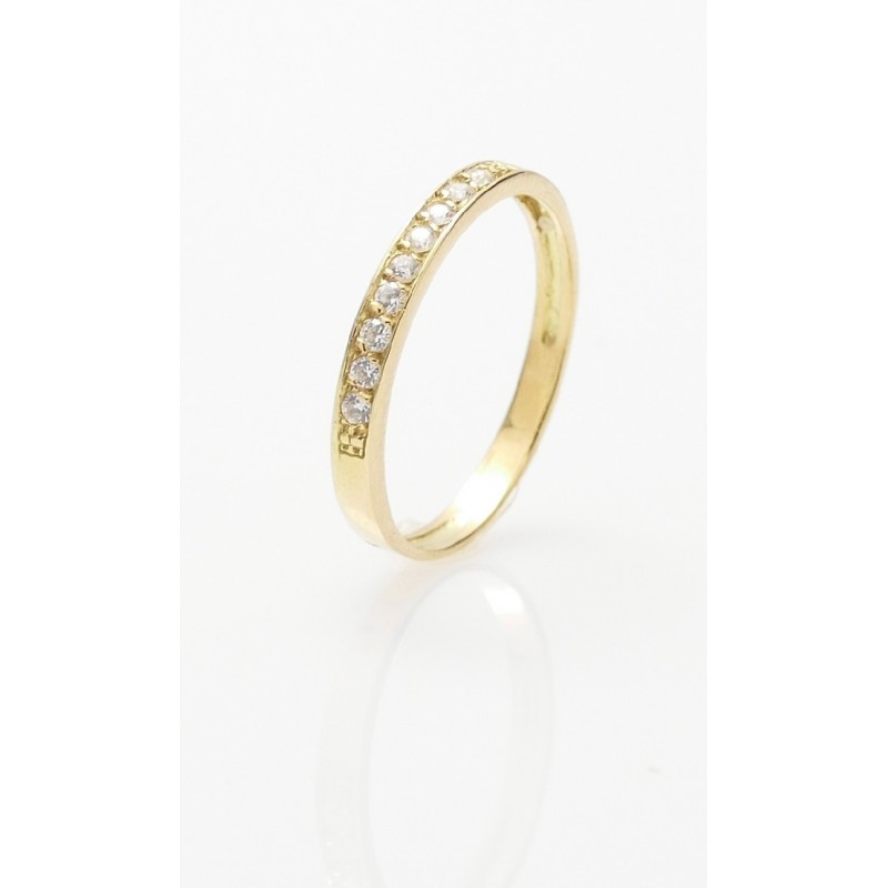 Anillo cinta circonitas