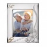 Marco fotos personalizado 13x18 cm bodas de oro 50 aniversario plata bilaminada