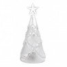 Arbol de navidad con luz led cristal 16 cm altura perfecto para decoracion navideña