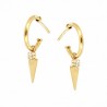 PENDIENTES ARO CIRCONITA TRIANGULO