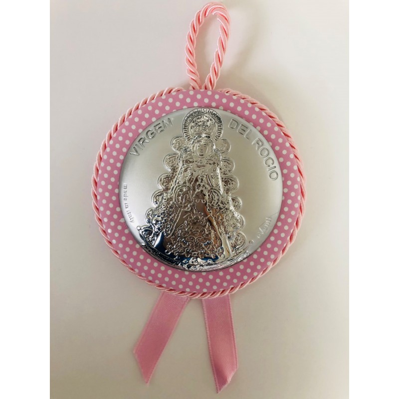 Medallon v. rocio rosa lunares