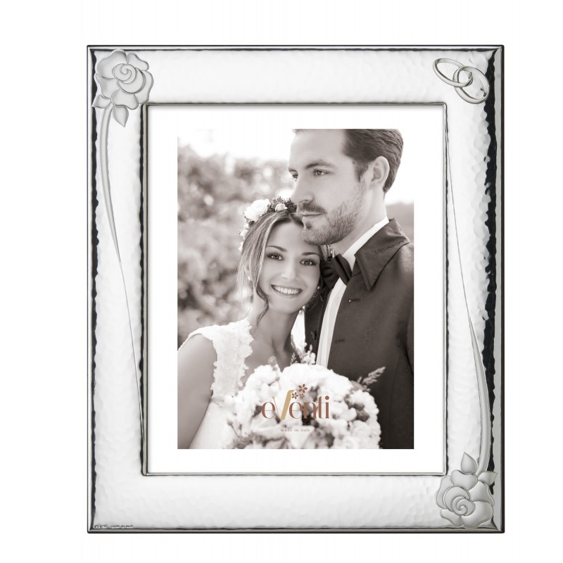 Marco fotos personalizado rose alianzas 20x25 Bodas Novios