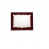Placa plata 925 madera 23x19 pergamino 18x13  p-1006 