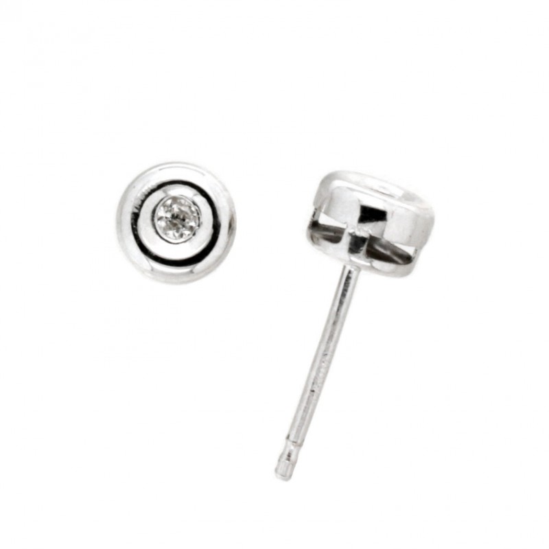 Pendientes diamantes oro blanco 18K [30-30905-P]