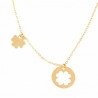 Gargantilla trebol, oro 18k [30-81471]