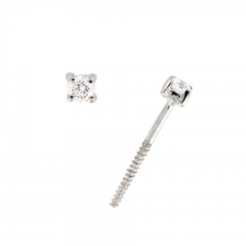 Pendientes diamantes oro blanco