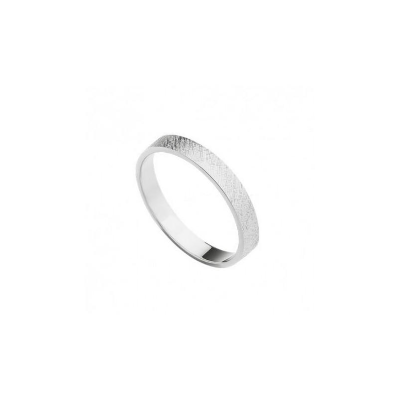 Alianza diamantada oro blanco