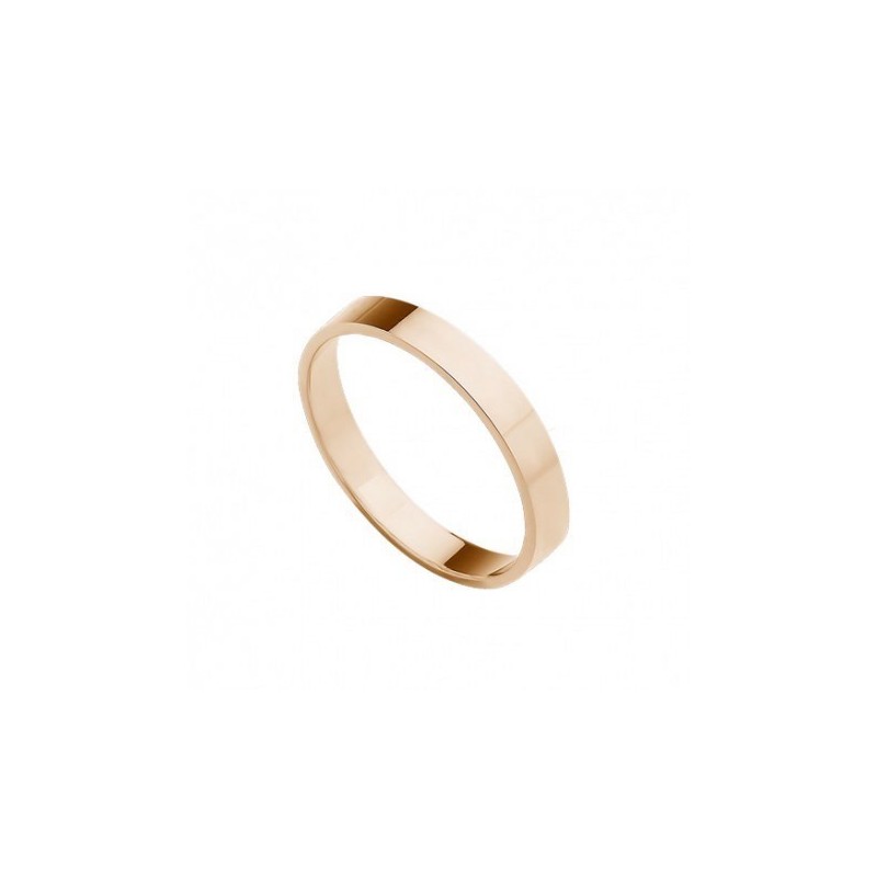 Alianza lisa oro rosa