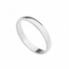 Alianza lisa oro blanco