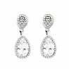 Pendientes oro blanco oro 18k [35-10315-p]