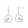 Pendientes oro blanco oro 18k [35-10325-p]