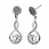 Pendientes oro blanco oro 18k [35-10627-p]