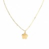 Colgante flor con cadena oro amarillo 18k [35-152-1-fl ]