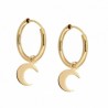 Pendientes aro luna