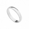 Alianza lisa oro blanco