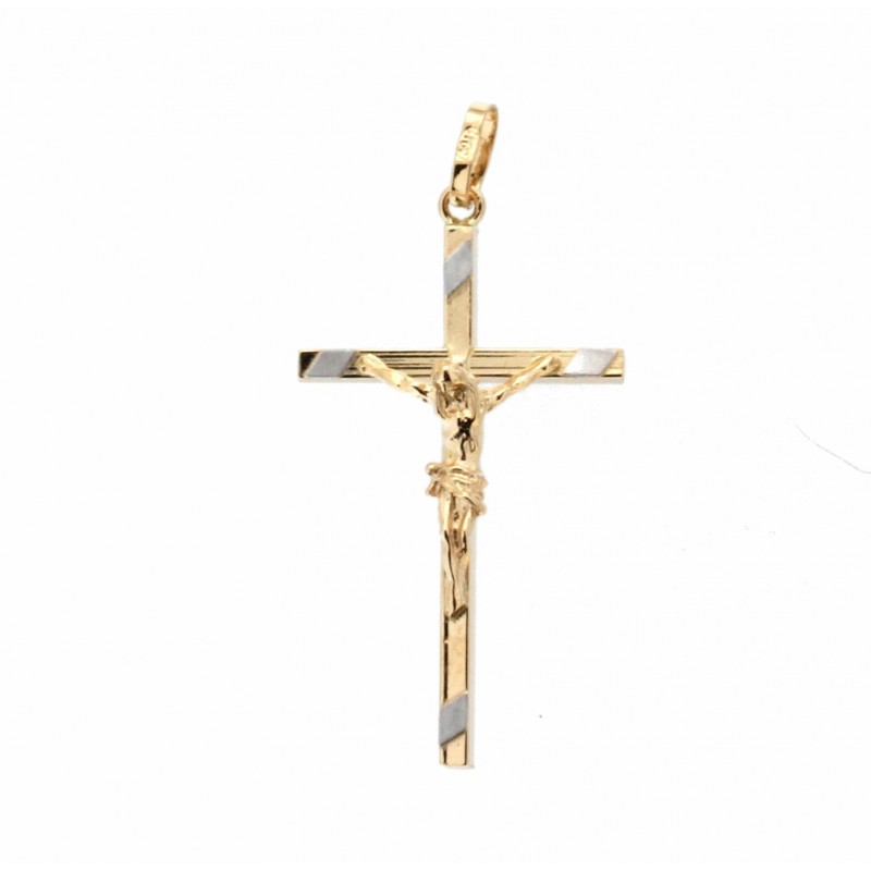 Cruz oro de 18k garantizado [35-4021]