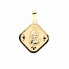 Medalla virgen niña oro 18k [35-5092]