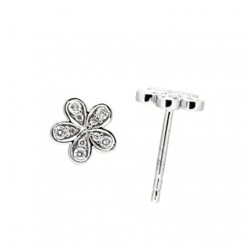 Pendientes diamantes oro blanco 18K [19-302-480-P]