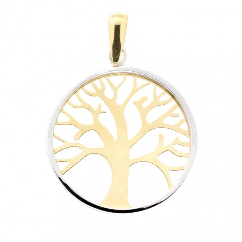 Colgante oro bicolor 18k [35-5771 ]