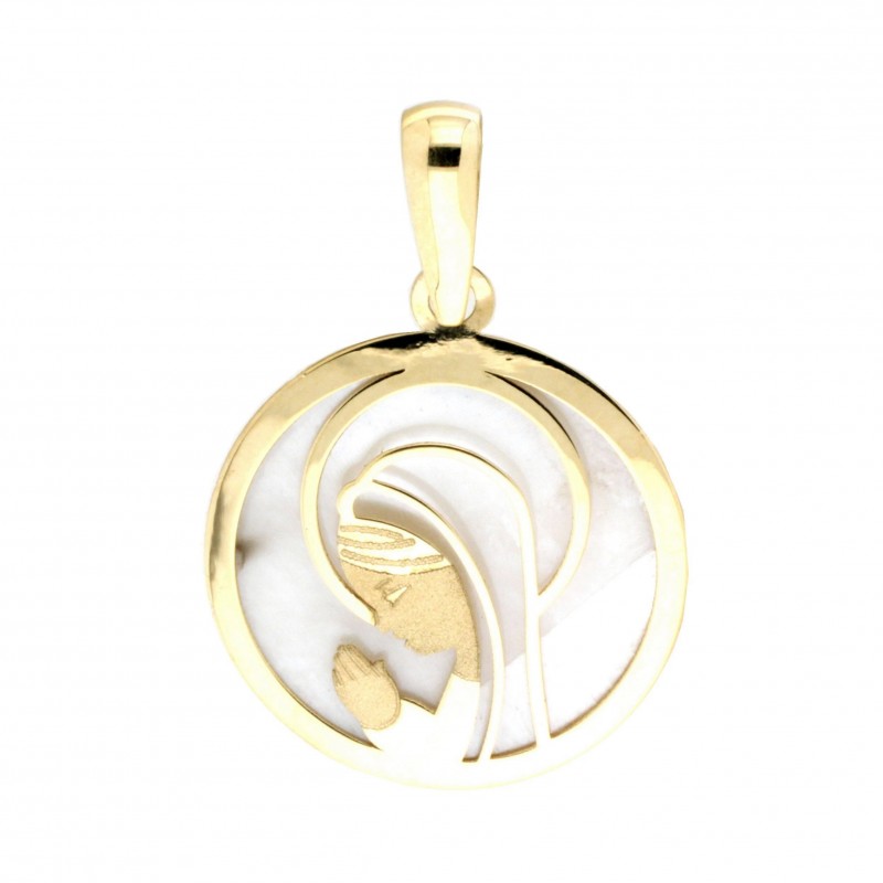 Medalla virgen niña