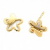 Pendientes nacar estrella oro amarillo 18K [3-56051-P]