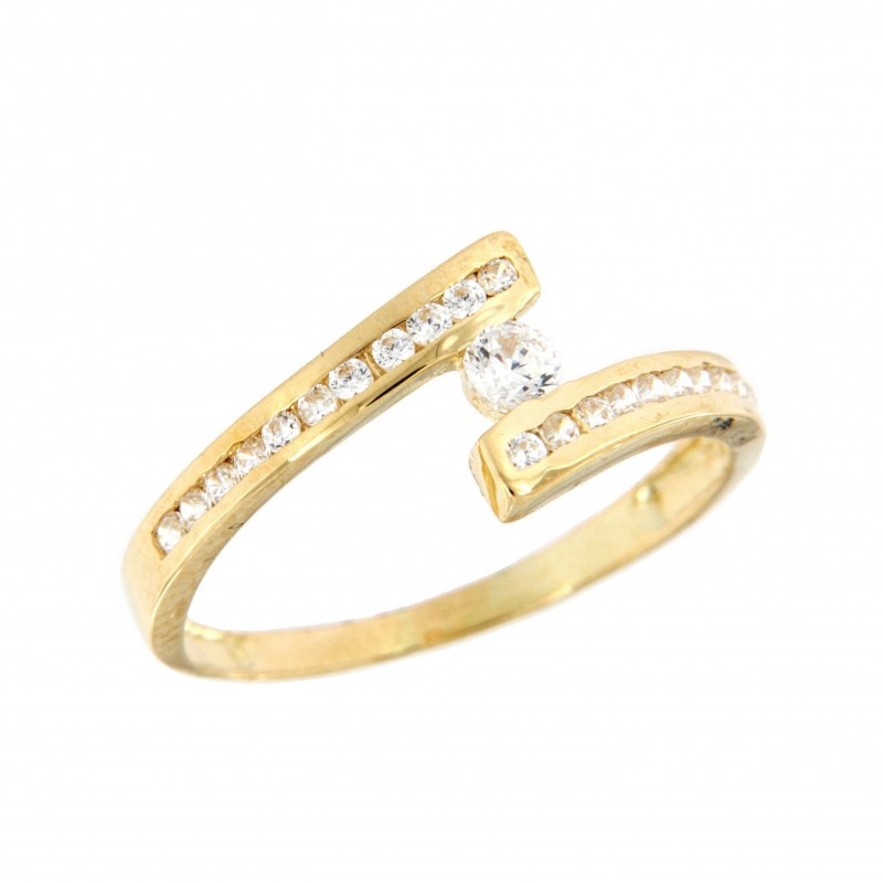 Anillo sortija oro amarillo, oro 18k [ 3-56293-s ]