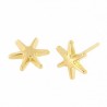 Pendientes estrella oro amarillo 18K [3-56304-P]