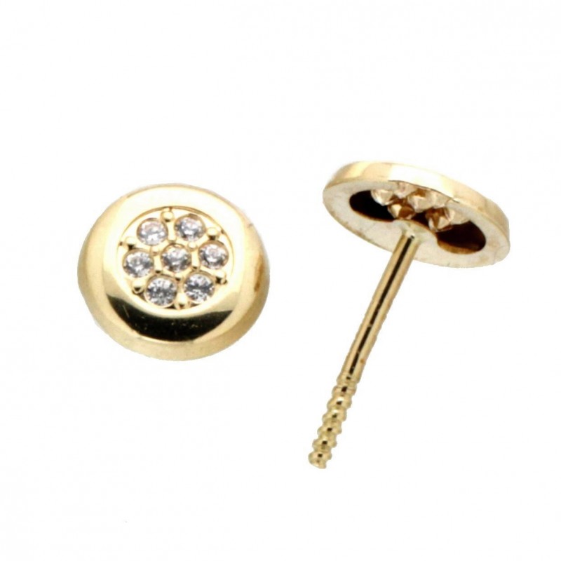 Pendientes oro amarillo 18K [35-6822-P]