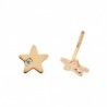 Pendientes estrella oro rosa oro amarillo 18K [35-6940-1R-P]