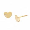 Pendientes corazon oro amarillo 18K [35-6942-1-P]
