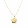 Colgante flor con cadena oro amarillo 18k [35-6947-cad ]