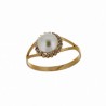 Anillo sortija perla oro amarillo, oro 18k [ 35-8058-s ]