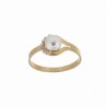 Anillo sortija perla oro amarillo, oro 18k [ 35-8101-s ]