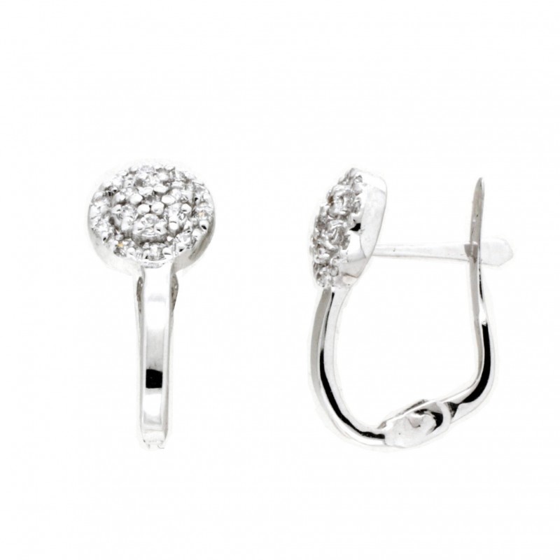 Pendientes comunion oro blanco Oro 18k [35-8471-1-P]