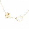Gargantilla corazon mama, oro 18k [35-87-1]