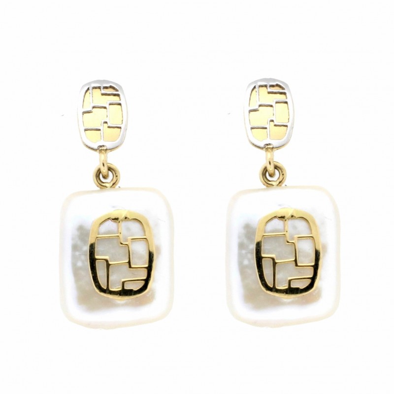 Pendientes perla oro 18k [35-9678-p9-839]