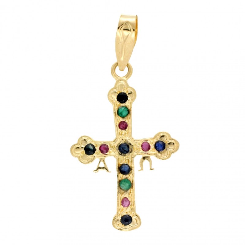 Cruz asturias oro de 18k [3-6361]