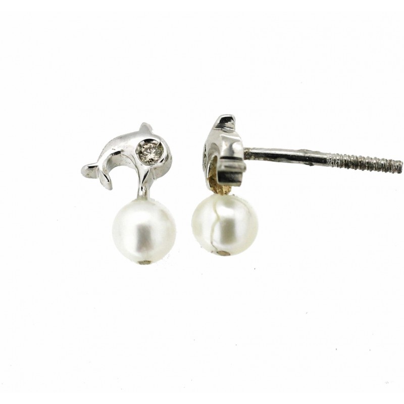 Pendientes diamantes oro blanco