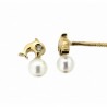 Pendientes diamantes oro amarillo 18K [36-4828-P]