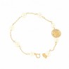 Pulsera perlas comunion oro 18k [3-70644-pu]