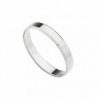 Alianza lisa oro blanco