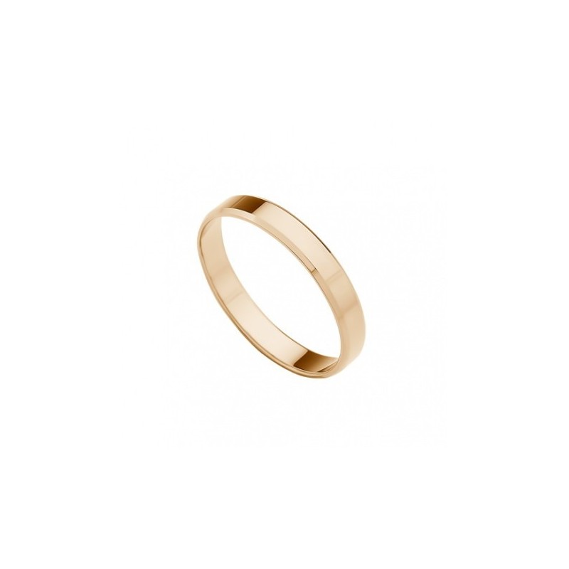 Alianza lisa oro rosa