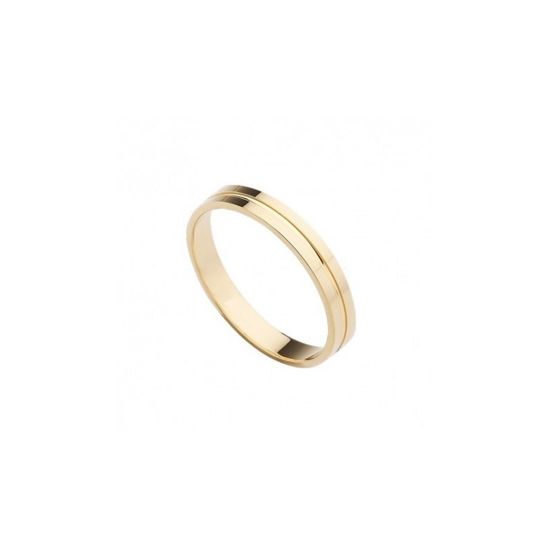 Alianza lisa oro amarillo